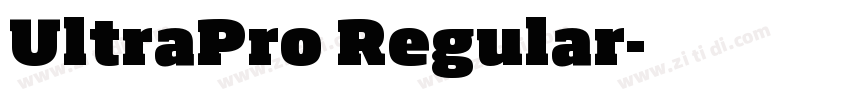 UltraPro Regular字体转换